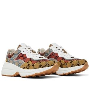 Authentic Gucci Wmns Rhyton 'GG Monogram - Multi-Color'